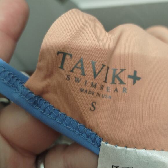 Tavik NWT Size Small Zepplin Swimsuit Separates Desert Clay Bikini TOP Only - Picture 4 of 6